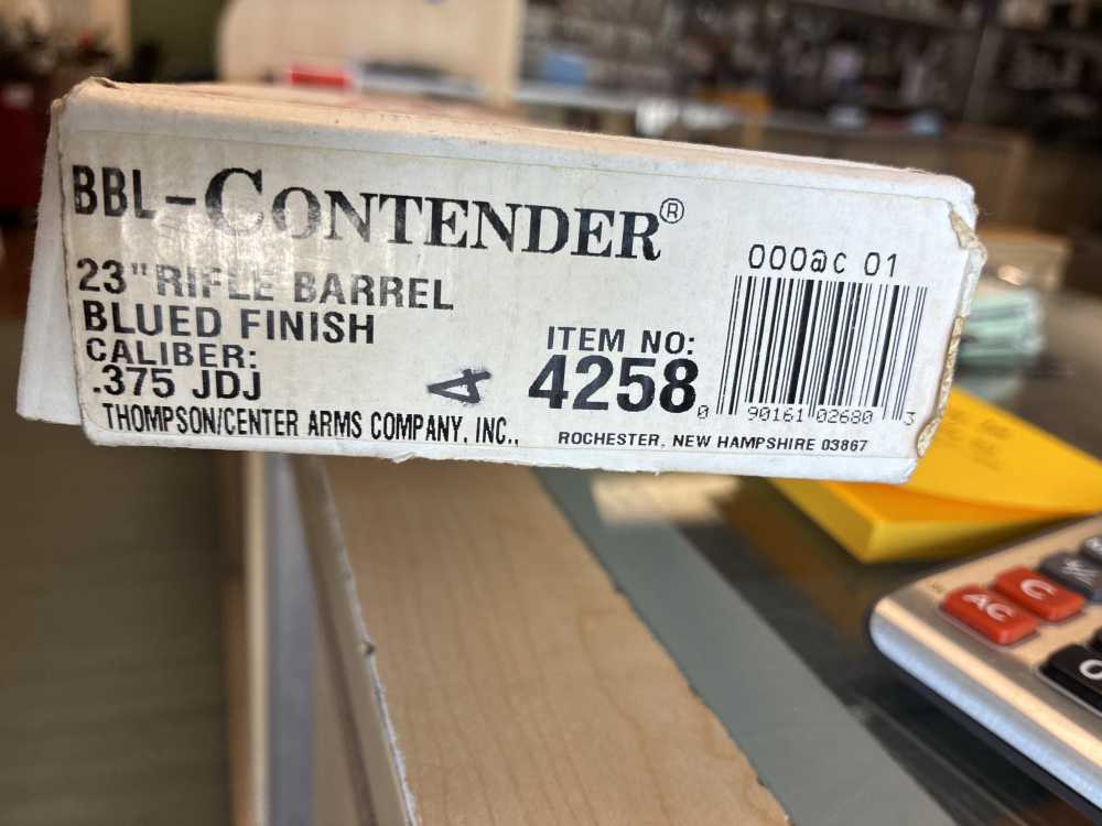 Thompson Center Contender 375 JDJ 23” Rifle Barrel Blued Item # 4258-img-1