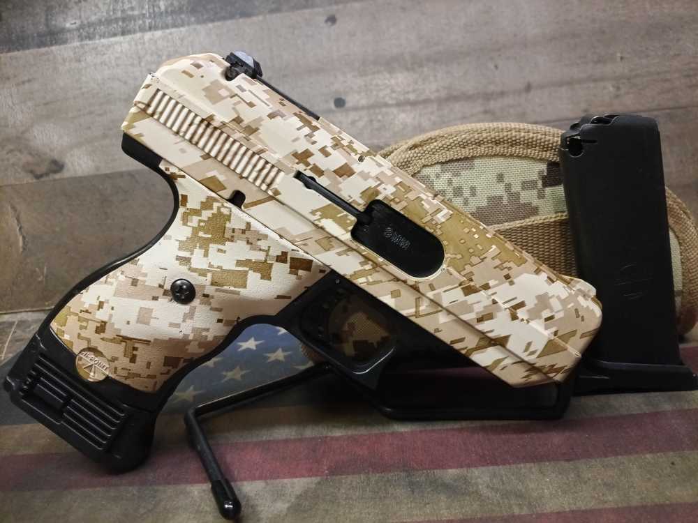 LOOK! EXCEL. COND. HI POINT C9 9mm 3.5"Brl w/3Mags&Holster DD CAMO PENNY!-img-0