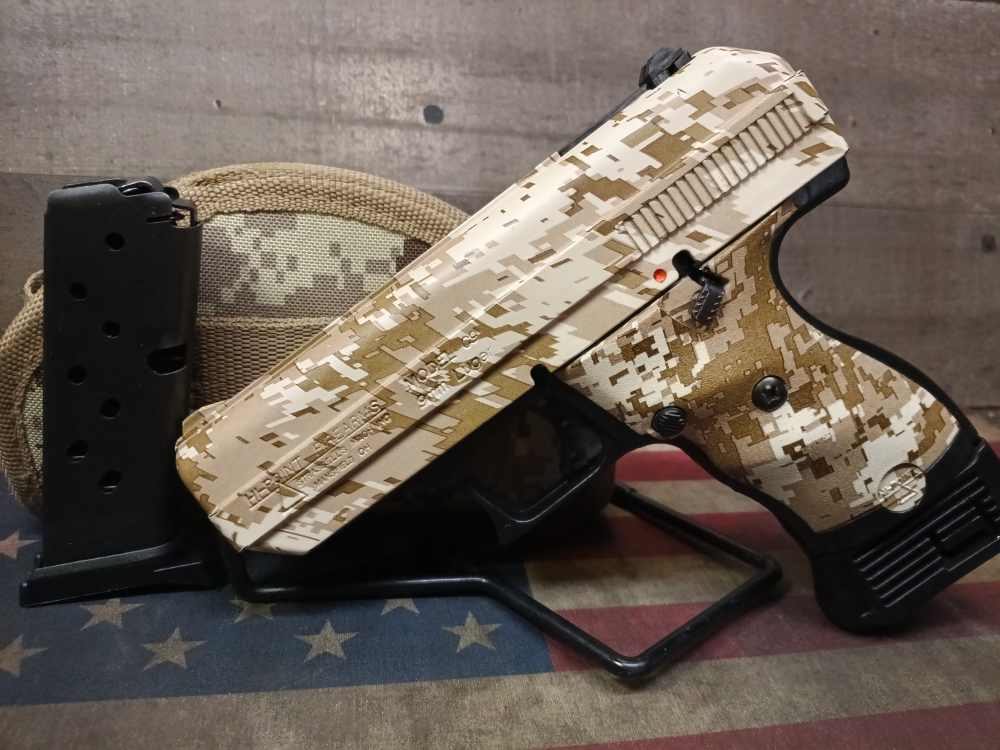LOOK! EXCEL. COND. HI POINT C9 9mm 3.5"Brl w/3Mags&Holster DD CAMO PENNY!-img-1