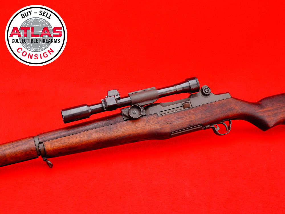 1943 Springfield Armory M1D Garand Sniper Rifle .30-06 M84 Scope WW2 USGI-img-3