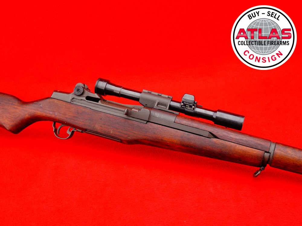 1943 Springfield Armory M1D Garand Sniper Rifle .30-06 M84 Scope WW2 USGI-img-12