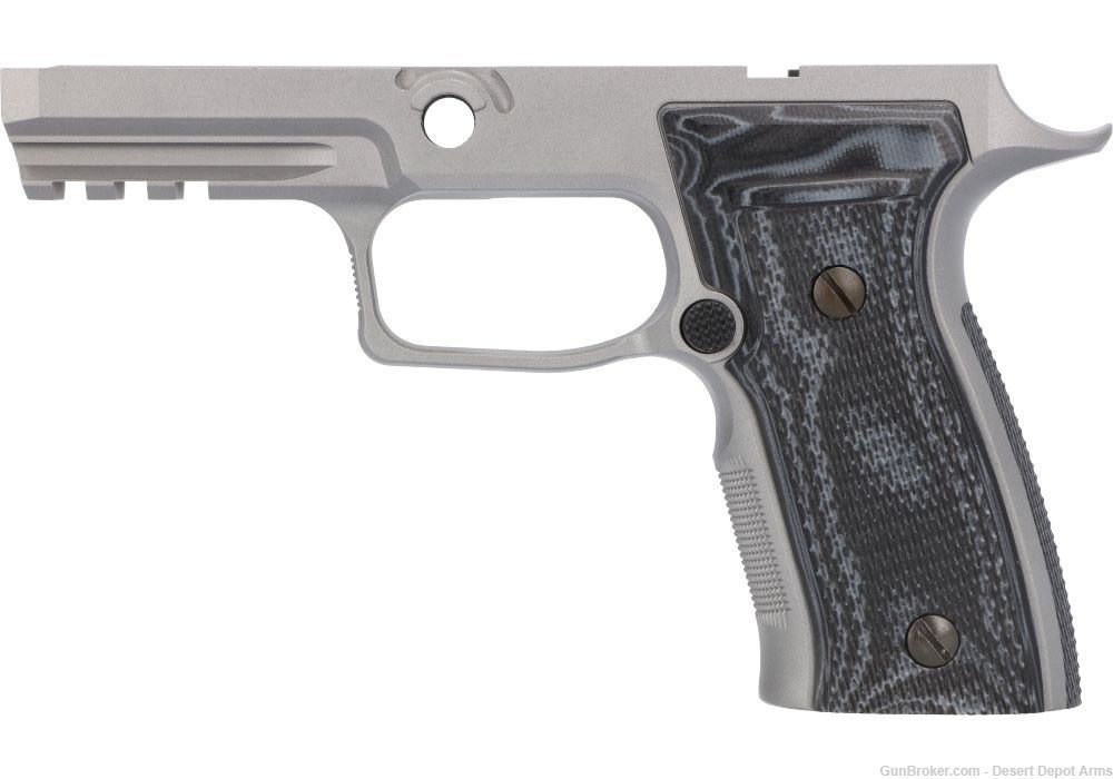 OEM SIG SAUER P320 AXG GRIP PANEL SET, G10, BLK/GRY-img-2