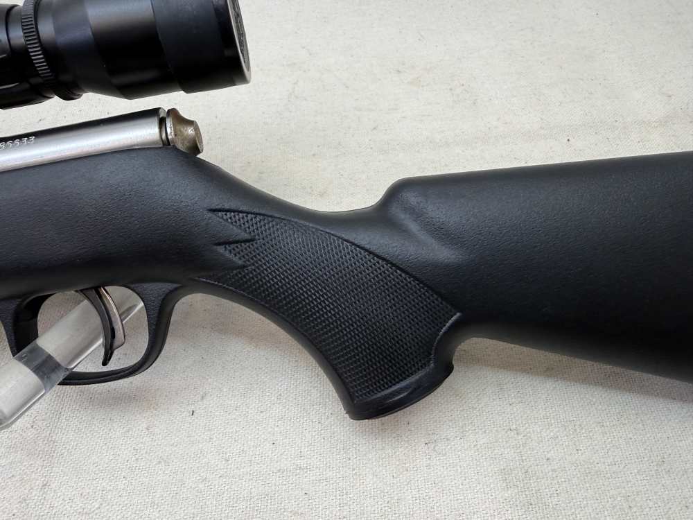 Savage Arms Mark II FV-SR .22LR Stainless/Composite w/3-9X Scope NEAR NEW! -img-4