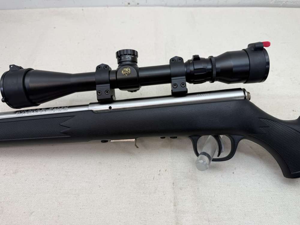 Savage Arms Mark II FV-SR .22LR Stainless/Composite w/3-9X Scope NEAR NEW! -img-2