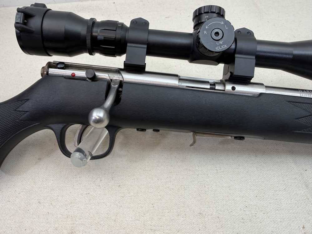 Savage Arms Mark II FV-SR .22LR Stainless/Composite w/3-9X Scope NEAR NEW! -img-13
