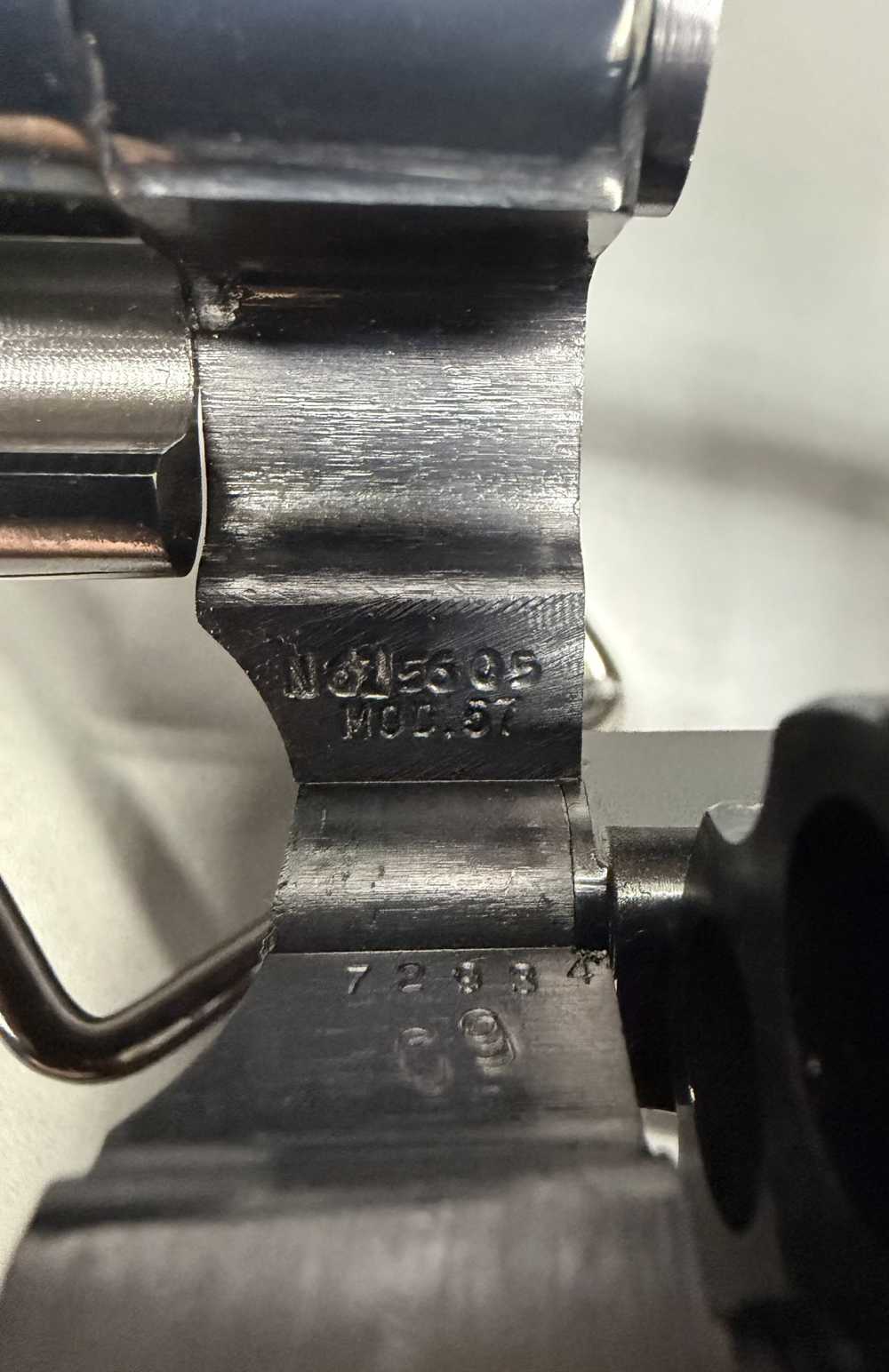SMITH & WESSON 57 NO DASH 41 REM MAG*3T'S COMBAT PINNED & RECESSED*AMAZING-img-23