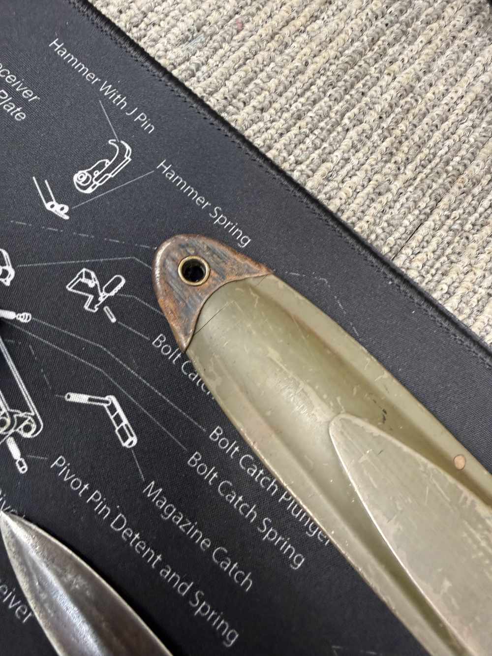 All 4 Bayonets GO, M1 Garand UFH 30 Carbine Fans of Springfield Inland -img-35