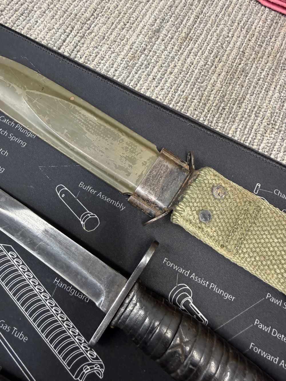 All 4 Bayonets GO, M1 Garand UFH 30 Carbine Fans of Springfield Inland -img-36