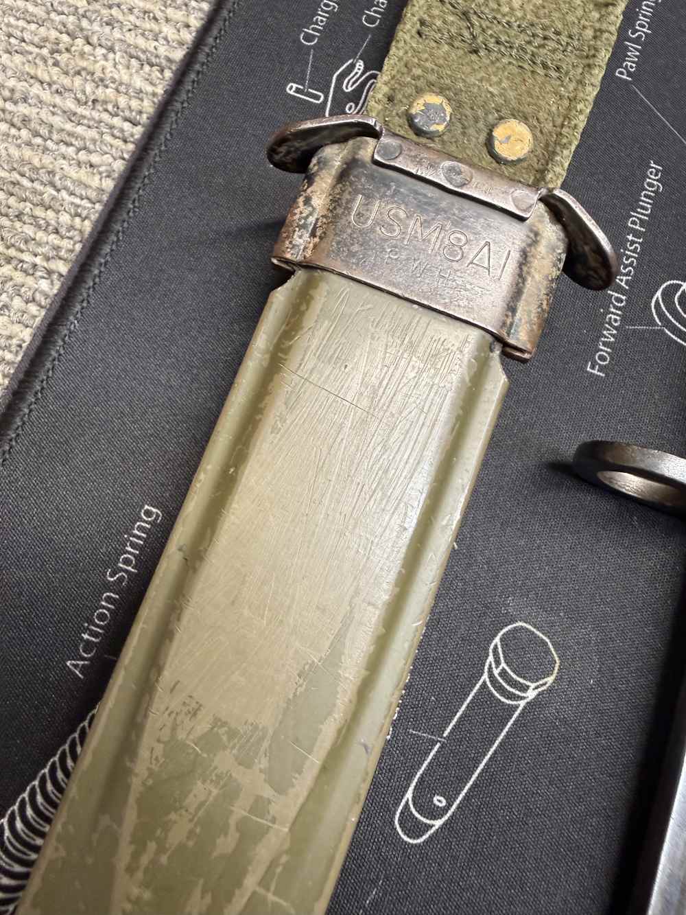 All 4 Bayonets GO, M1 Garand UFH 30 Carbine Fans of Springfield Inland -img-38
