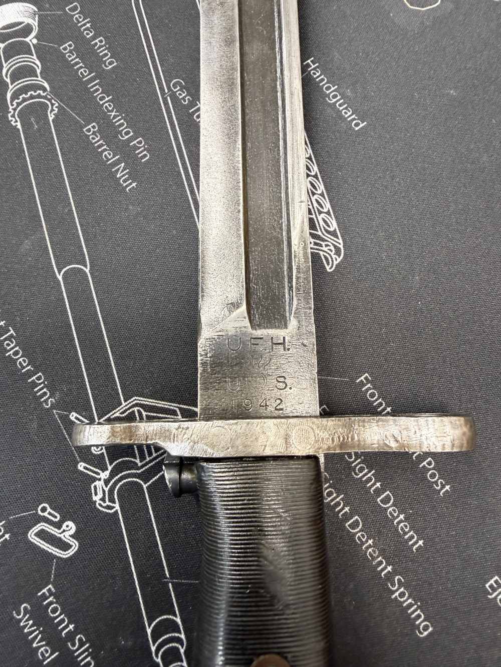 All 4 Bayonets GO, M1 Garand UFH 30 Carbine Fans of Springfield Inland -img-15
