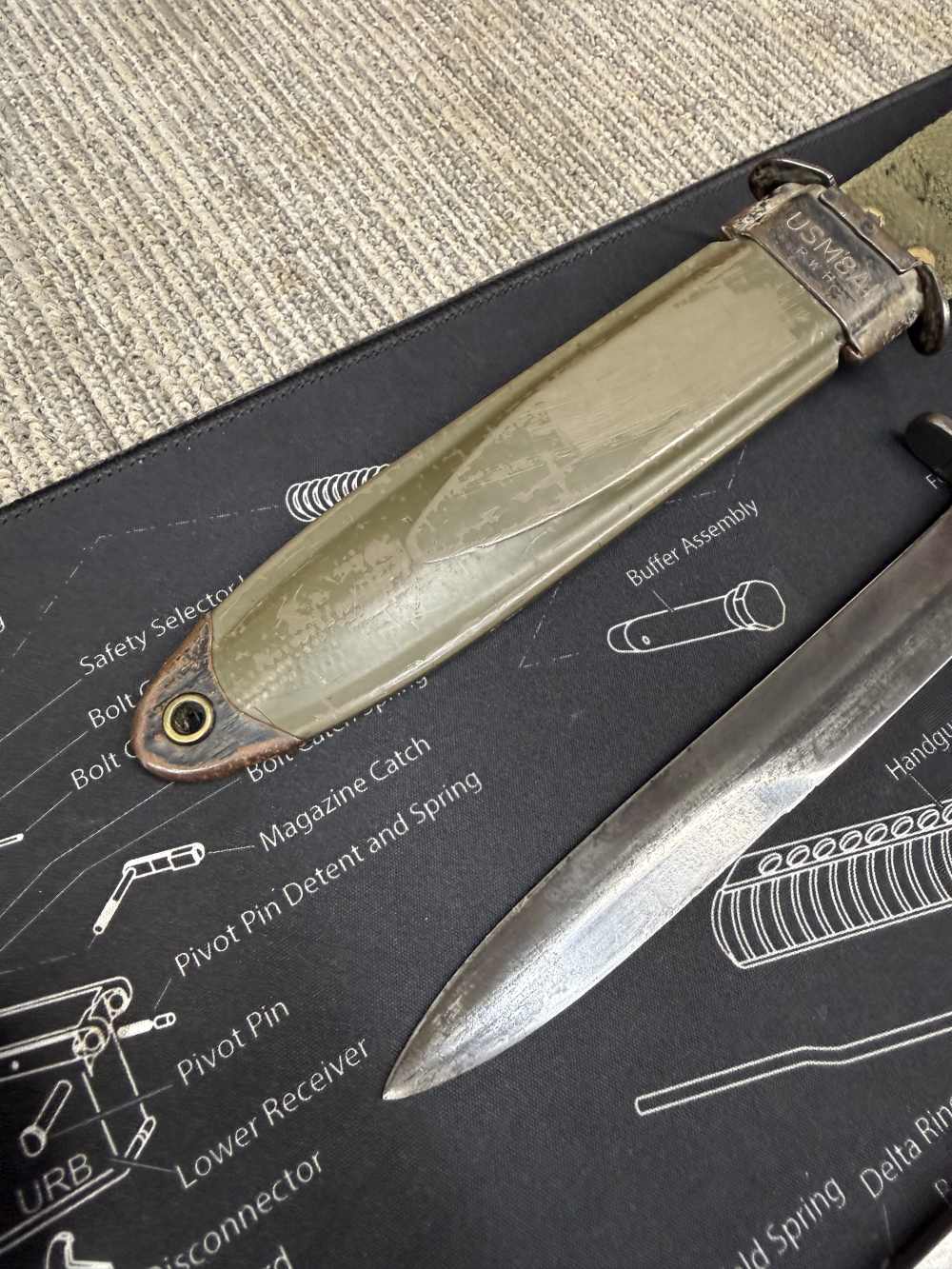 All 4 Bayonets GO, M1 Garand UFH 30 Carbine Fans of Springfield Inland -img-23