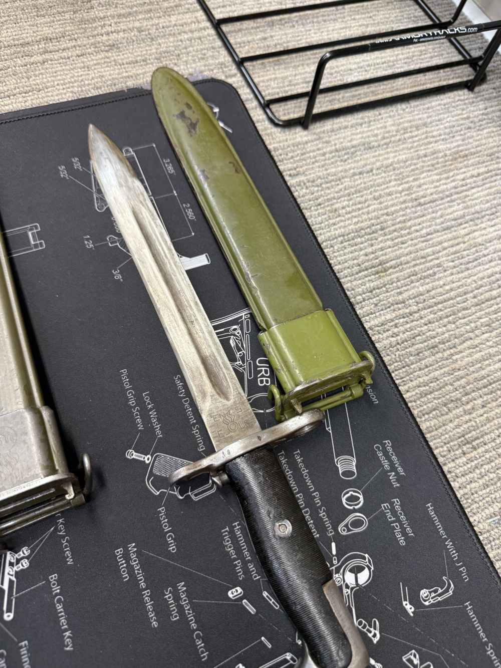 All 4 Bayonets GO, M1 Garand UFH 30 Carbine Fans of Springfield Inland -img-66