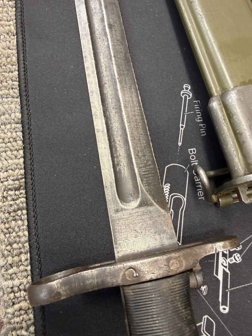 All 4 Bayonets GO, M1 Garand UFH 30 Carbine Fans of Springfield Inland -img-54