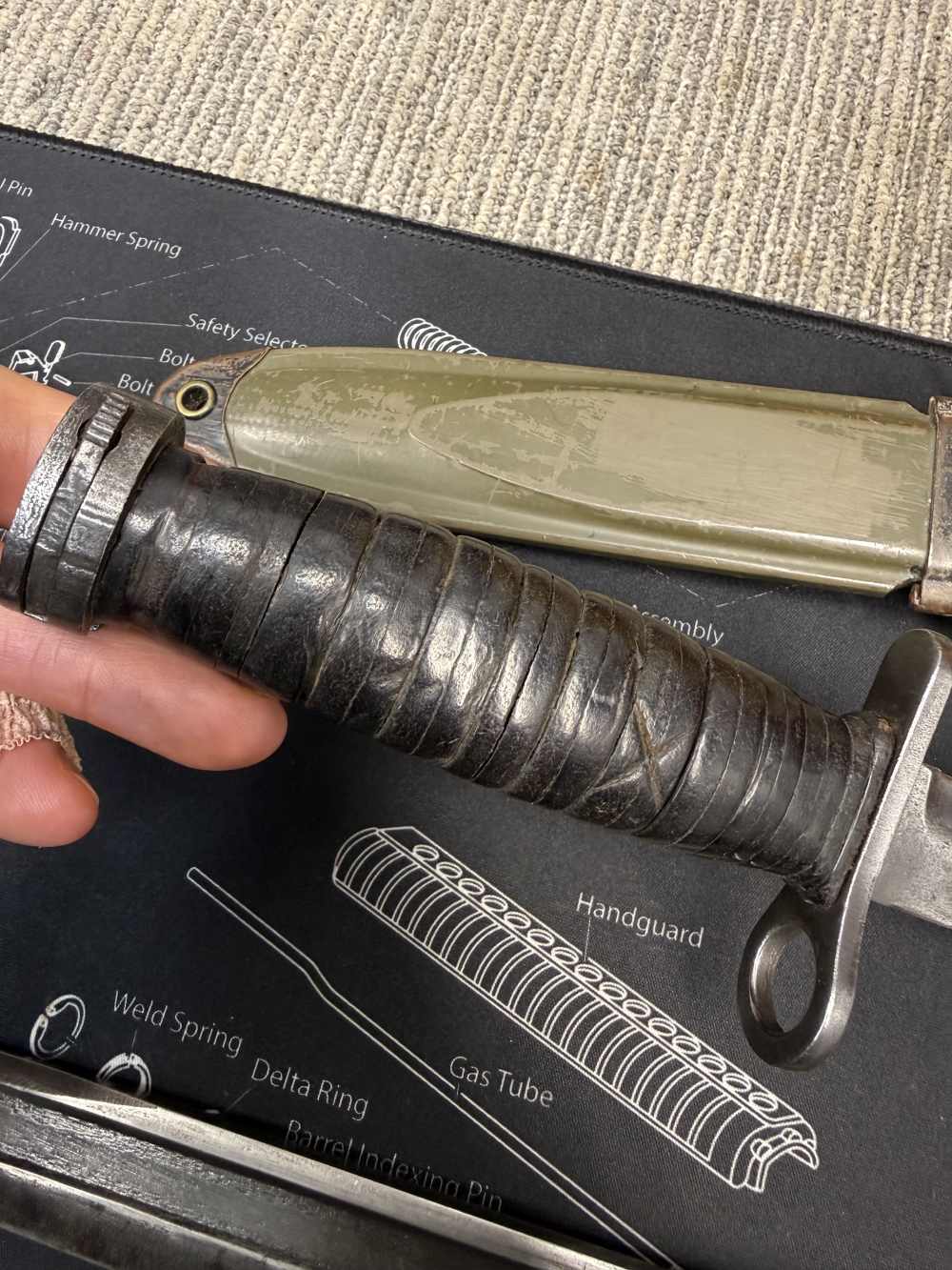 All 4 Bayonets GO, M1 Garand UFH 30 Carbine Fans of Springfield Inland -img-32