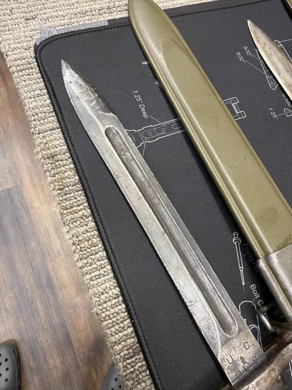 All 4 Bayonets GO, M1 Garand UFH 30 Carbine Fans of Springfield Inland -img-45