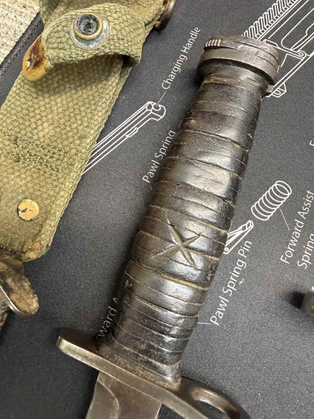 All 4 Bayonets GO, M1 Garand UFH 30 Carbine Fans of Springfield Inland -img-27