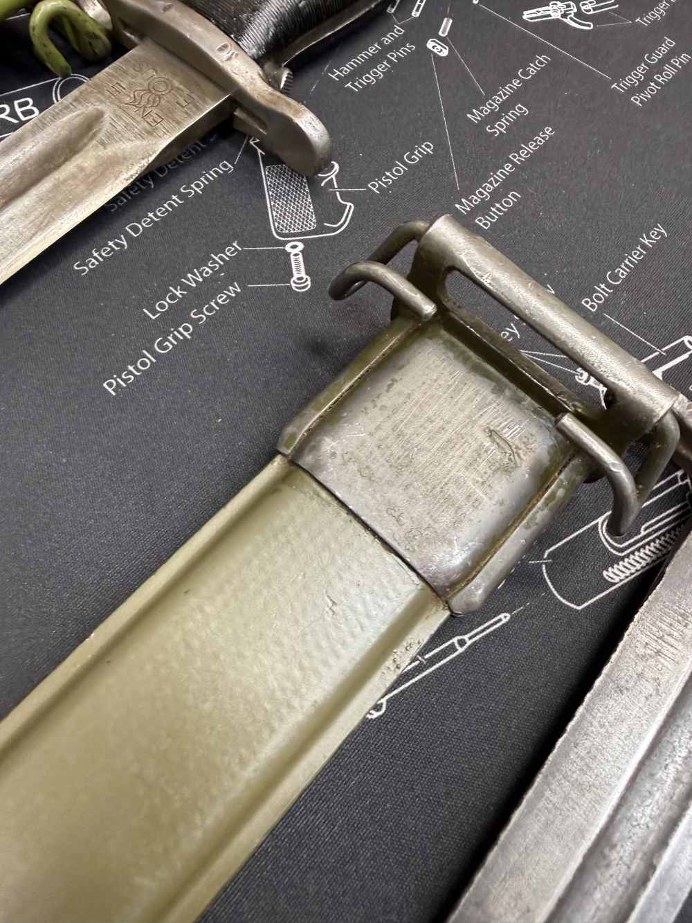 All 4 Bayonets GO, M1 Garand UFH 30 Carbine Fans of Springfield Inland -img-65