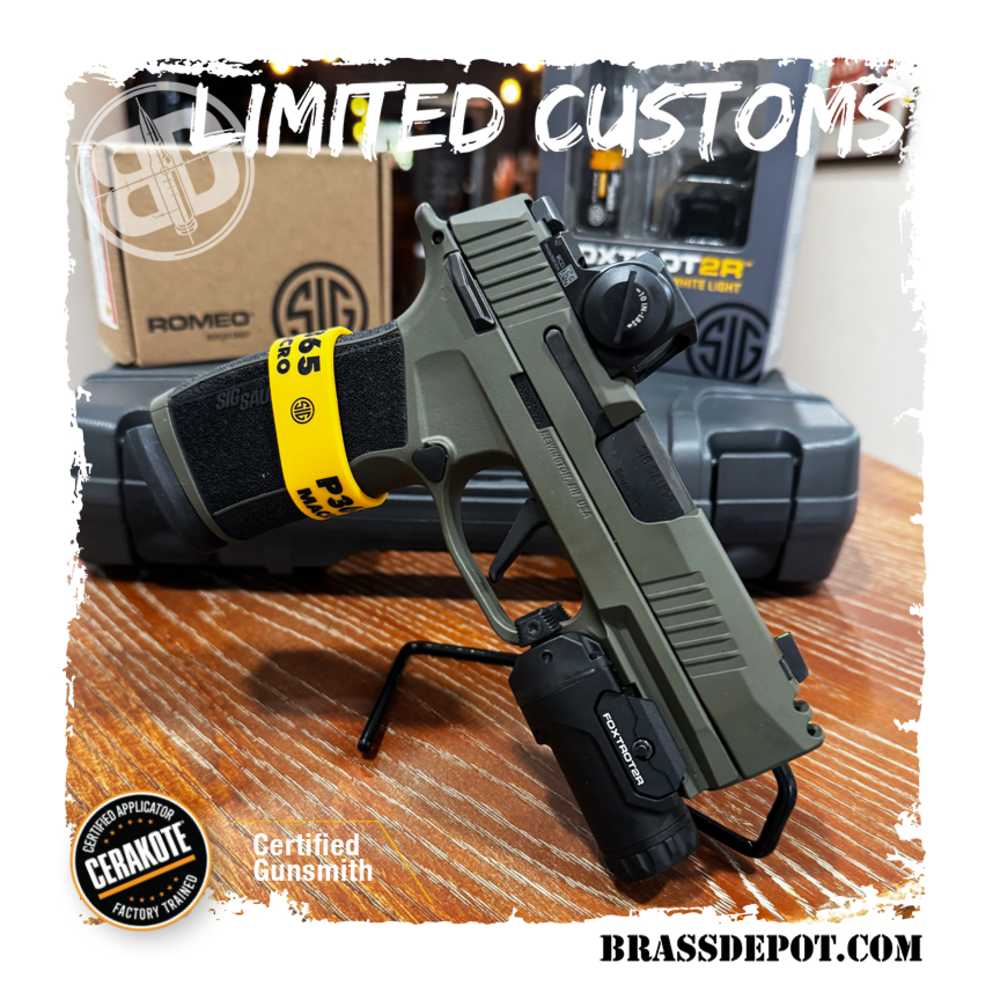 CA Legal Sig Sauer P365 X-Macro Comp OD Green + Sight custom -img-0