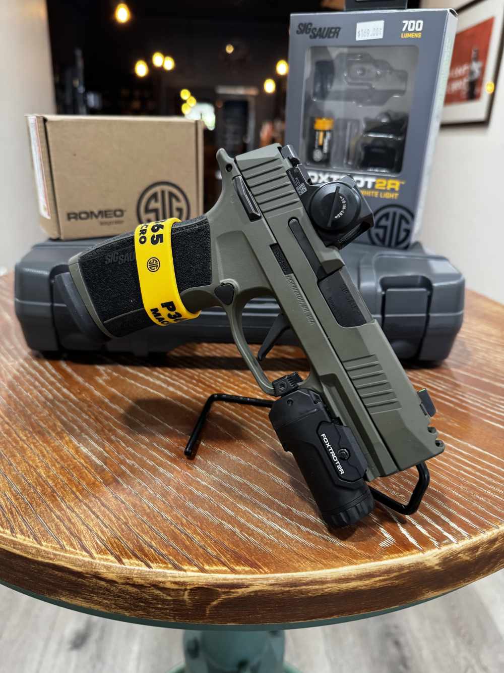 CA Legal Sig Sauer P365 X-Macro Comp OD Green + Sight custom -img-1