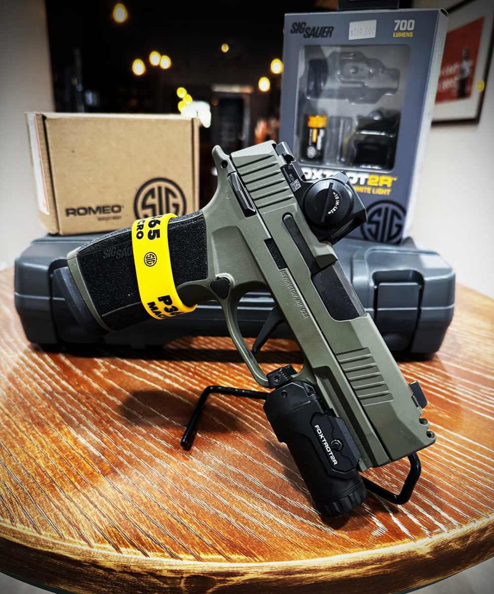 CA Legal Sig Sauer P365 X-Macro Comp OD Green + Sight custom -img-3