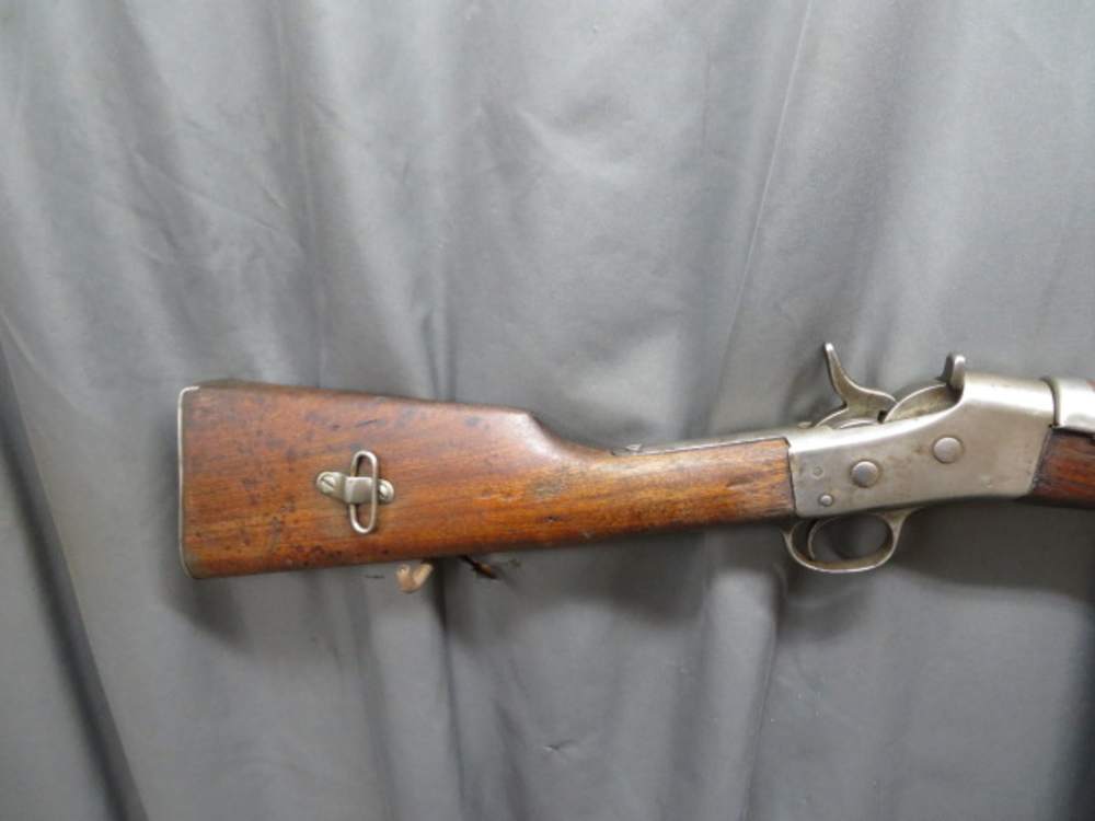 ANTIQUE REMINGTON MODEL 1897 ROLLING BLOCK MILITARY SADDLE RING CARBINE-img-4