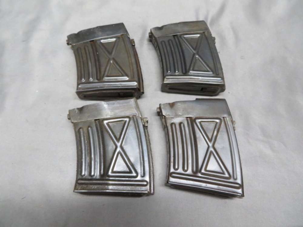 LOT OF 4 ROMANIAN PSL 54 SNIPER RIFLE MAGAZINES W/ POUCH & CLEANING KIT-img-13