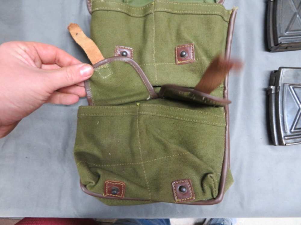 LOT OF 4 ROMANIAN PSL 54 SNIPER RIFLE MAGAZINES W/ POUCH & CLEANING KIT-img-3