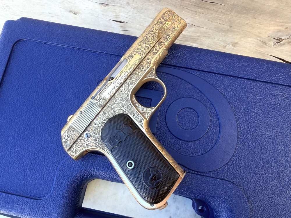 Colt 1903 MFG 1911 Fully Engraved 24k Gold -img-11