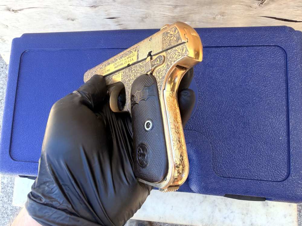 Colt 1903 MFG 1911 Fully Engraved 24k Gold -img-24