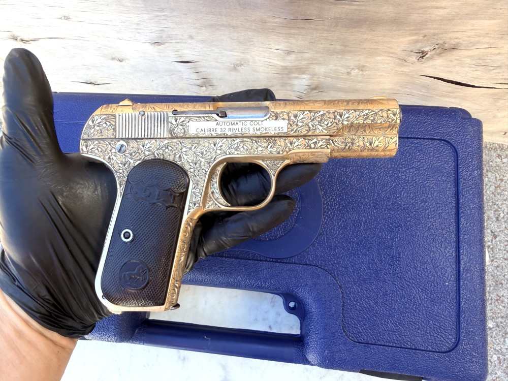 Colt 1903 MFG 1911 Fully Engraved 24k Gold -img-17