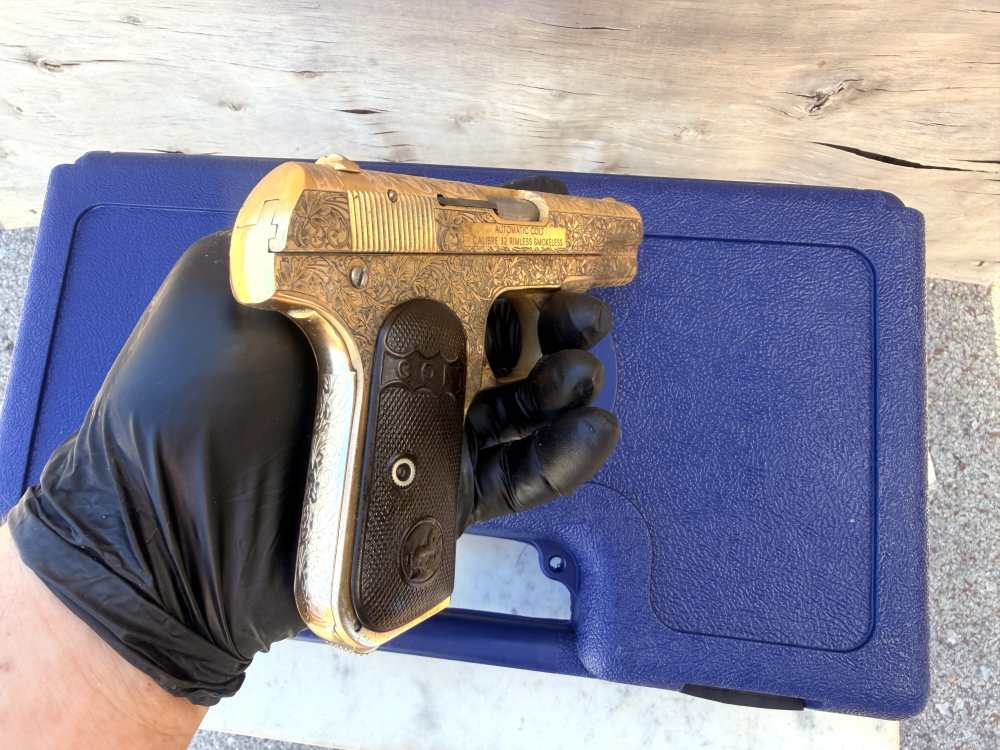 Colt 1903 MFG 1911 Fully Engraved 24k Gold -img-20