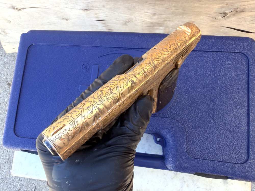 Colt 1903 MFG 1911 Fully Engraved 24k Gold -img-27