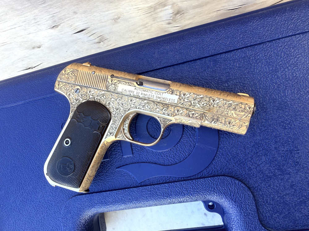 Colt 1903 MFG 1911 Fully Engraved 24k Gold -img-30