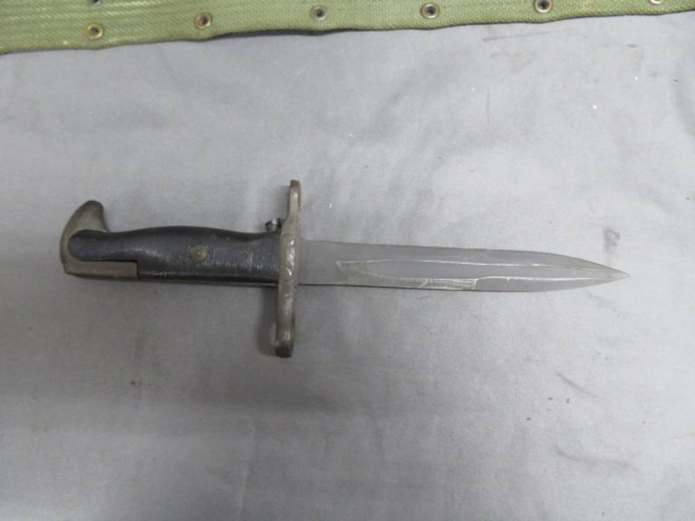 VIETNAM WAR US M1956 PISTOL BELT W/ COLT 1911 MAGAZINES & M1 GARAND BAYONET-img-14