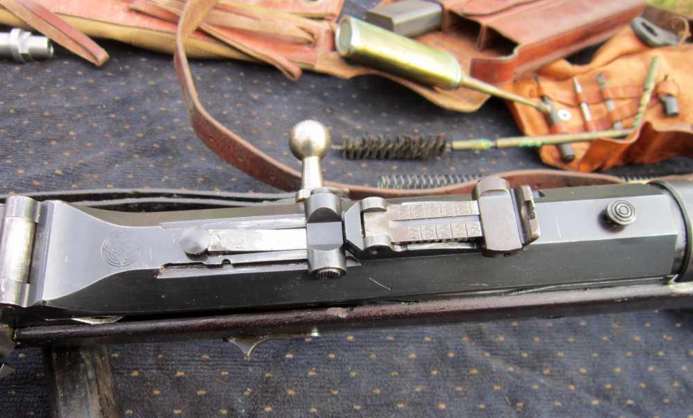 Steyr-Solothurn MP34 parts kit  w/Barrel, sheath, 3 Mags, &Tools in leather-img-9
