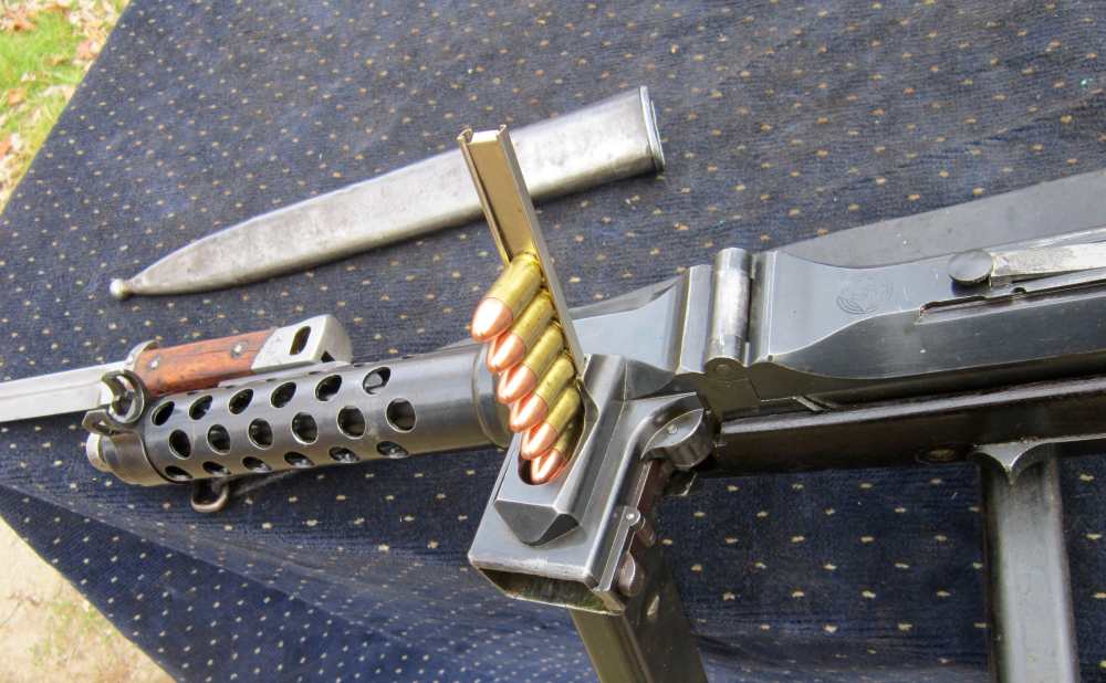 Steyr-Solothurn MP34 parts kit  w/Barrel, sheath, 3 Mags, &Tools in leather-img-5