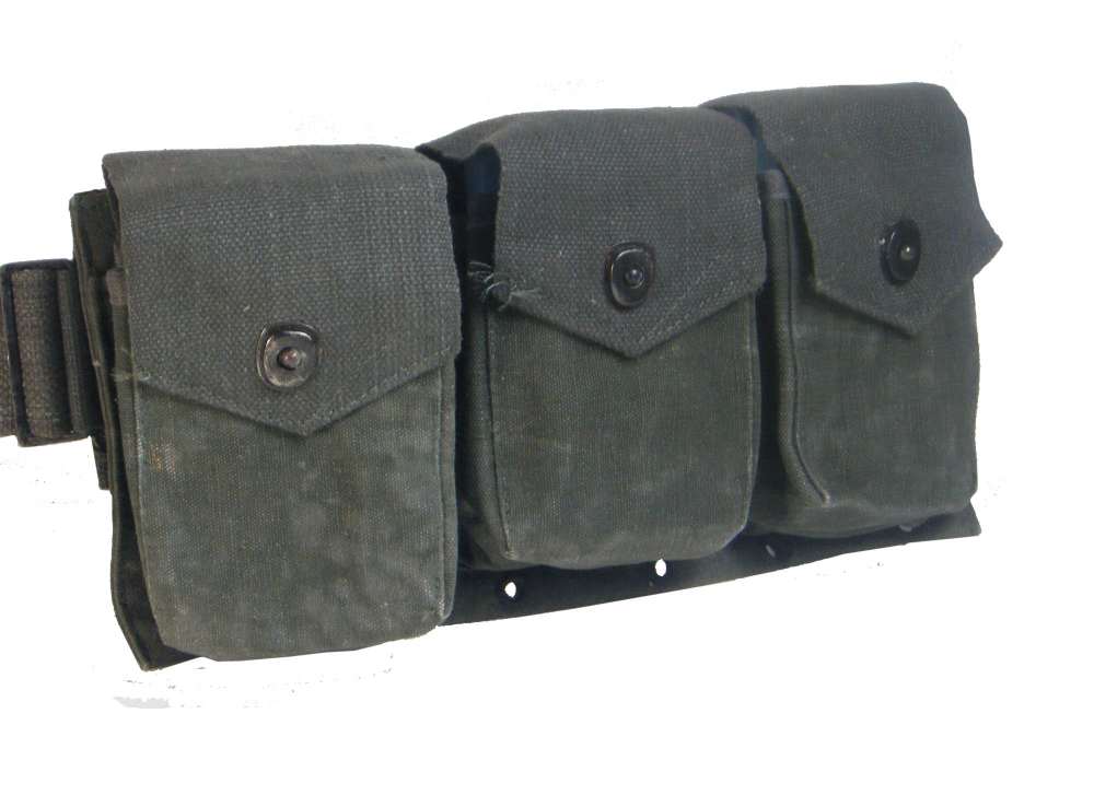 M1937 BAR Belt - Original - Vietnam War - Original USA Military  Issue-img-2