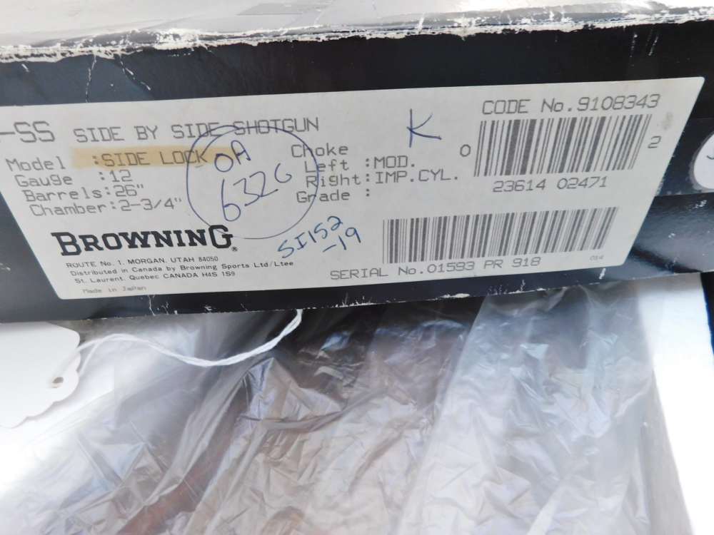 1987 Browning BSS Sidelock Grade II In The Box-img-2