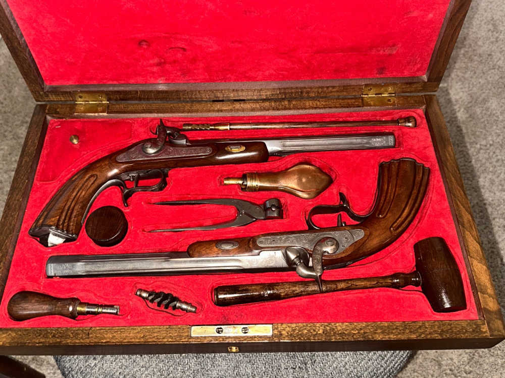 Ardesa 1871 BP Percussion Dueling Pistols Set Cal. 44 & Accessories – Spain-img-0