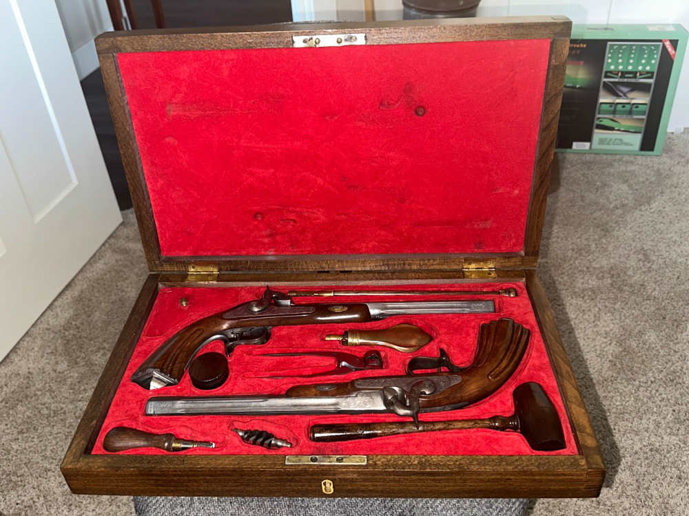 Ardesa 1871 BP Percussion Dueling Pistols Set Cal. 44 & Accessories – Spain-img-1