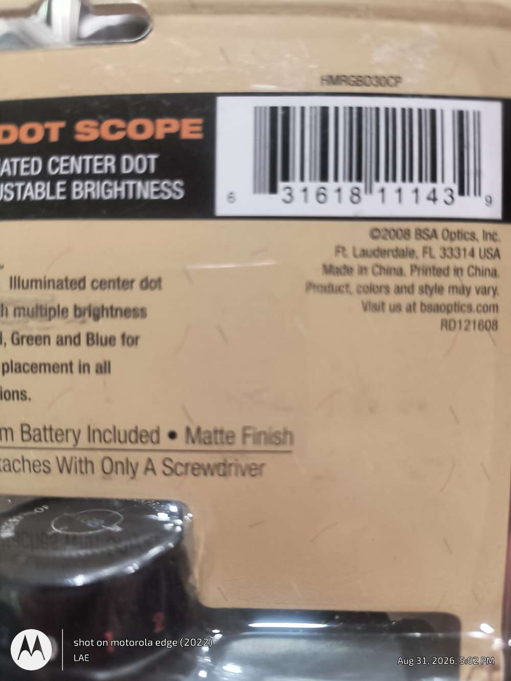 BSA RED/GREEN/BLUE Dot Scope NEW-img-2