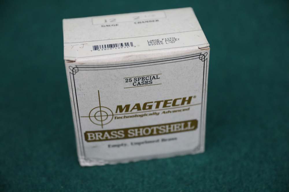 Magtech 12ga Brass Shotshell hull empties new unfired -img-0