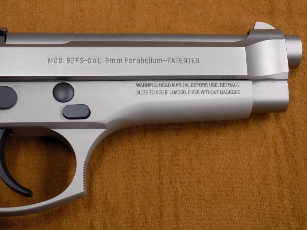 Beretta 92FS Inox 9mm Double Single Action 9mm Pistol 5" BBL, Case 2-Mags-img-4