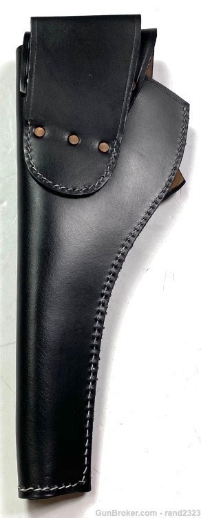 INDIAN WAR US UNION M1885 CAVALRY 1873 PISTOL LEATHER HOLSTER-BLACK-img-1