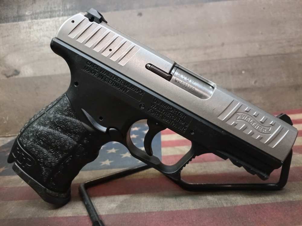 LOOK! GREAT COND. WALTHER CCP 9mm STAINLESS w/2 Mags 3.5"Brl Mfg2015 PENNY-img-4
