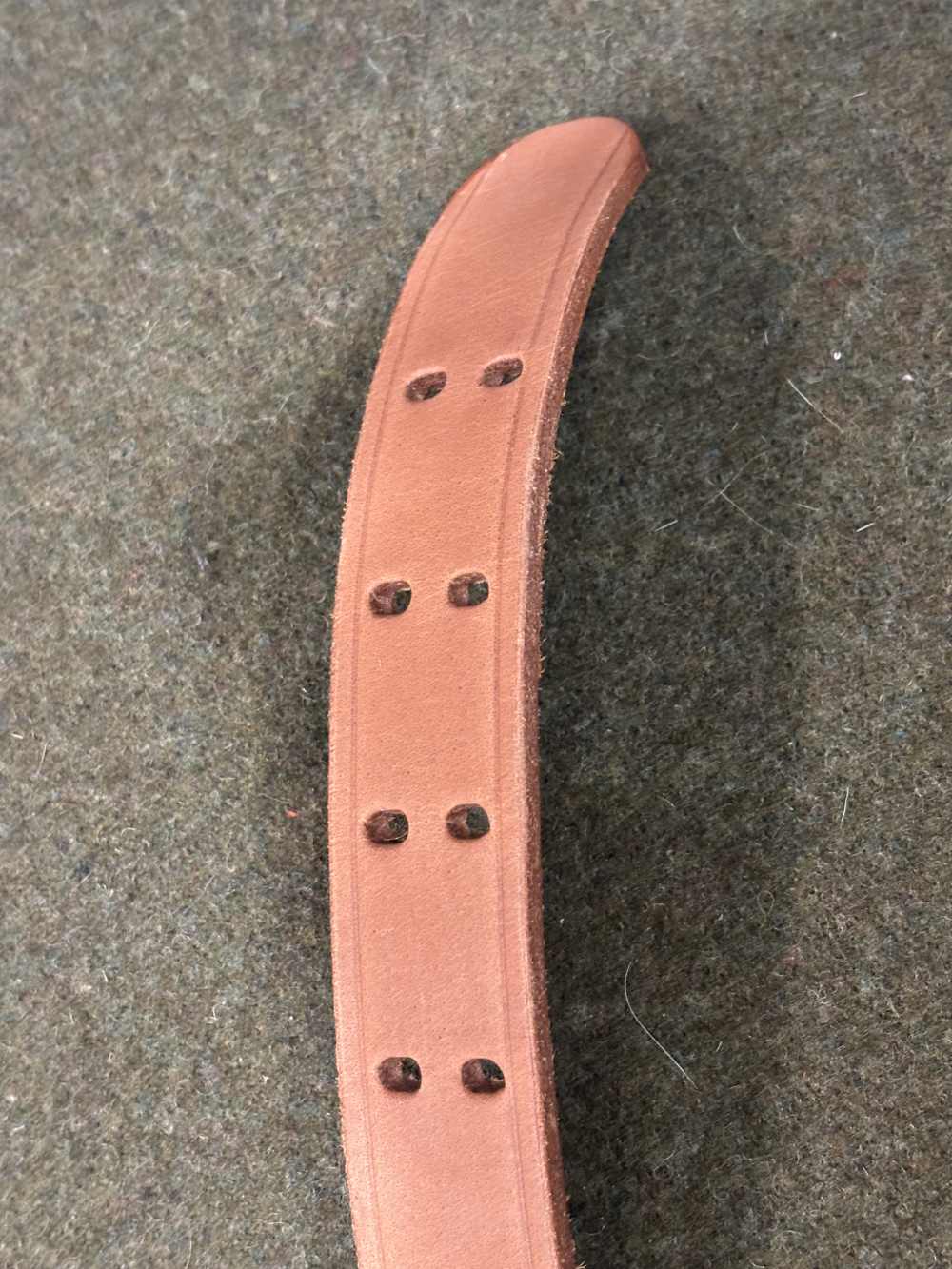 Vintage Commercial Made M1907 Leather Sling - Brass Hooks - Copper Rivets -img-16