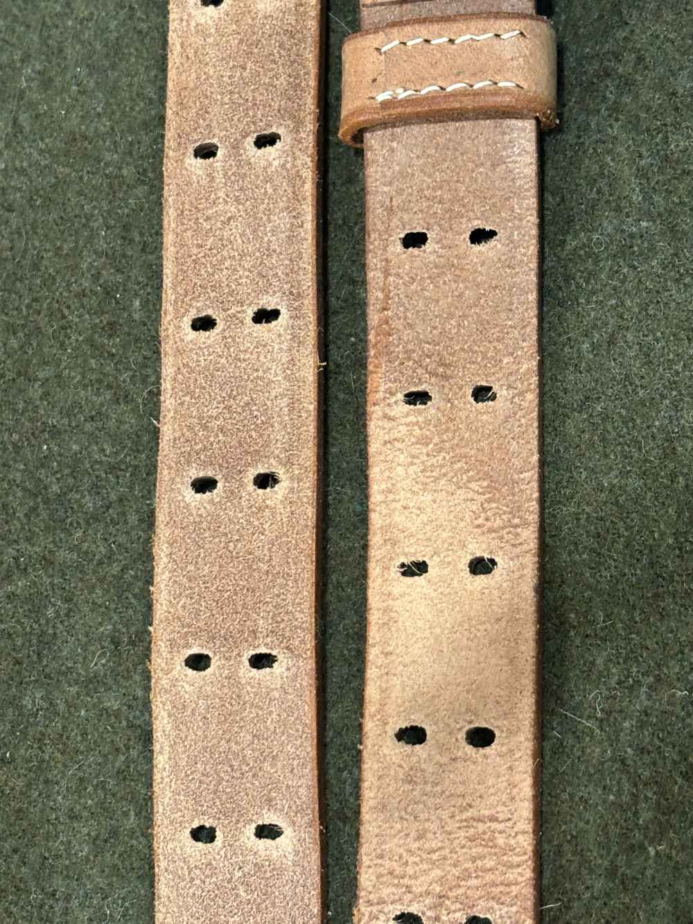 Vintage Commercial Made M1907 Leather Sling - Brass Hooks - Copper Rivets -img-21