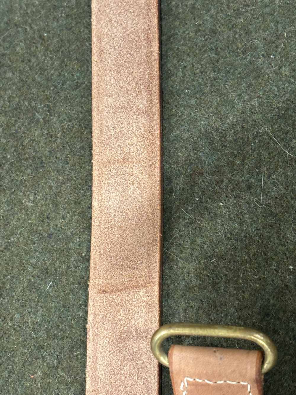 Vintage Commercial Made M1907 Leather Sling - Brass Hooks - Copper Rivets -img-23