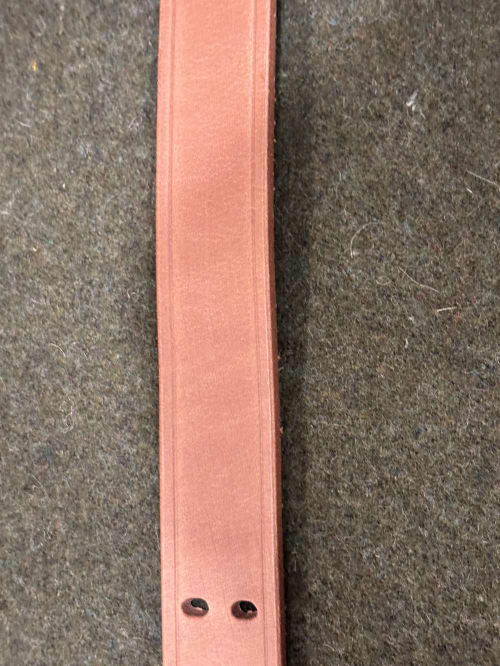 Vintage Commercial Made M1907 Leather Sling - Brass Hooks - Copper Rivets -img-9