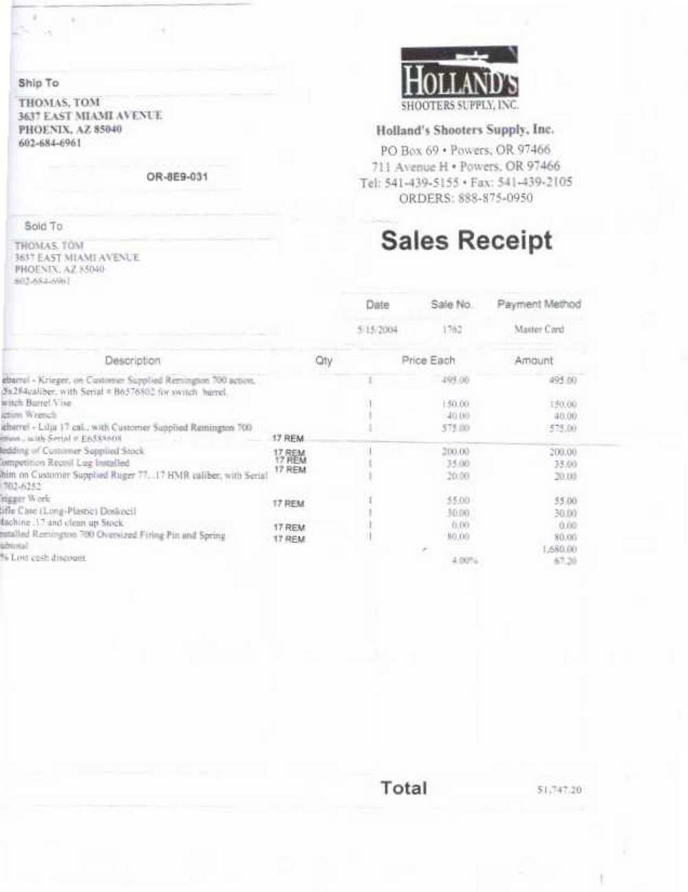 REMINGTON 700 6.5-284 WIN SINGLE SHOT HOLLAND COUSOM WORK NIGHTFORCE GLASS -img-9